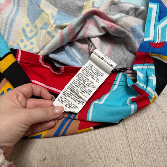 LOVE MOSCHINO Graphic Patchwork Logo T-Shirt – Size XL - Picture 7 of 7